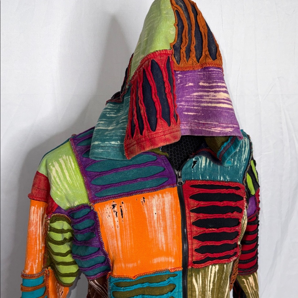 Colorful Patchwork Women's Jacket - image 2